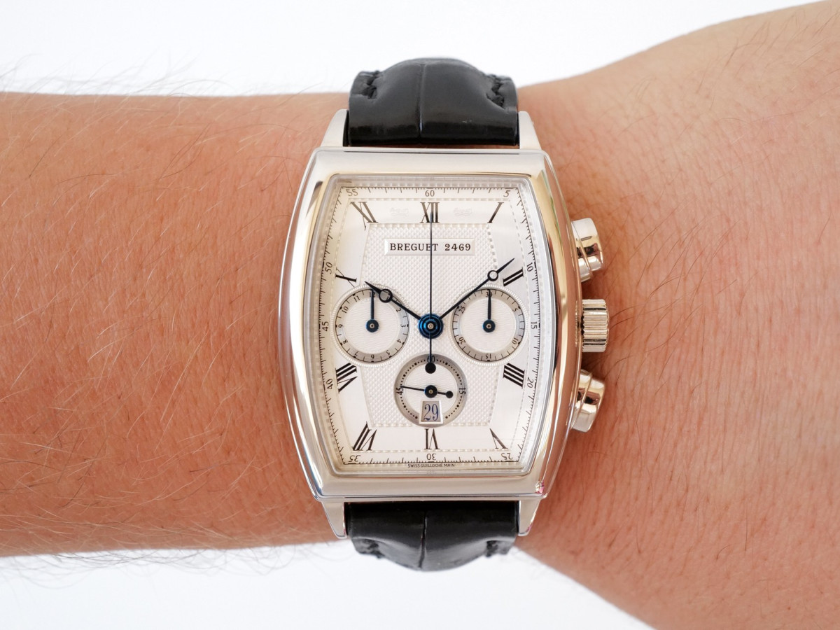 Швейцарський годинник Breguet Heritage Chronograph 18K White Gold