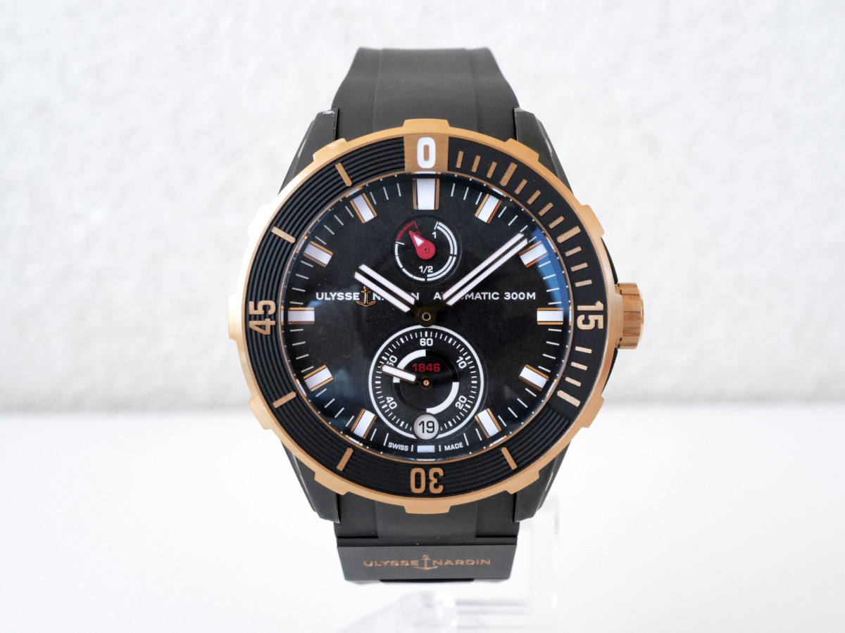 Швейцарський годинник Ulysse Nardin Diver Titanium 18K Rose Gold 44