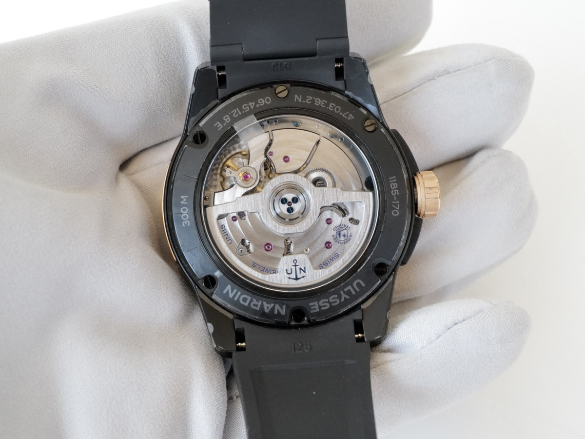 Швейцарський годинник Ulysse Nardin Diver Titanium 18K Rose Gold 44