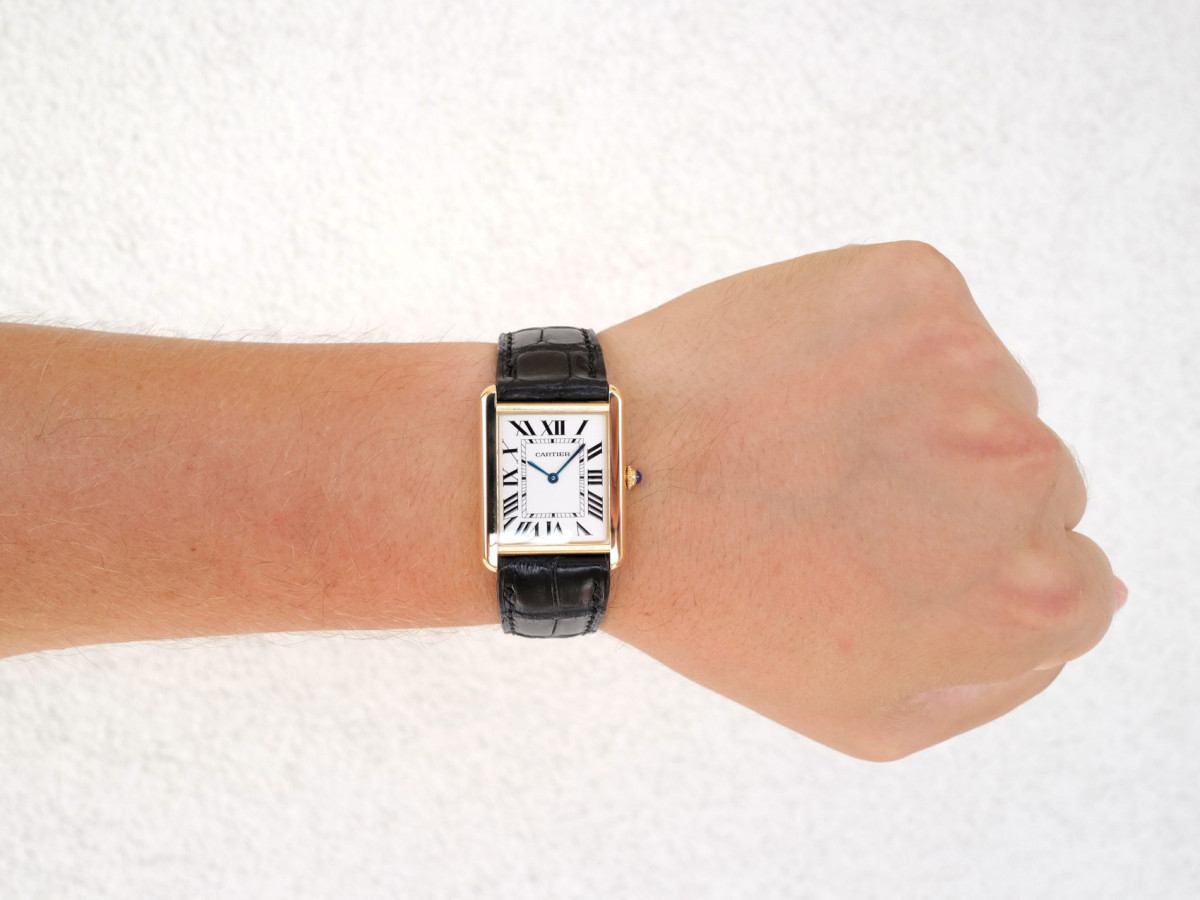 Швейцарские часы Cartier Tank Solo 18K Yellow Gold