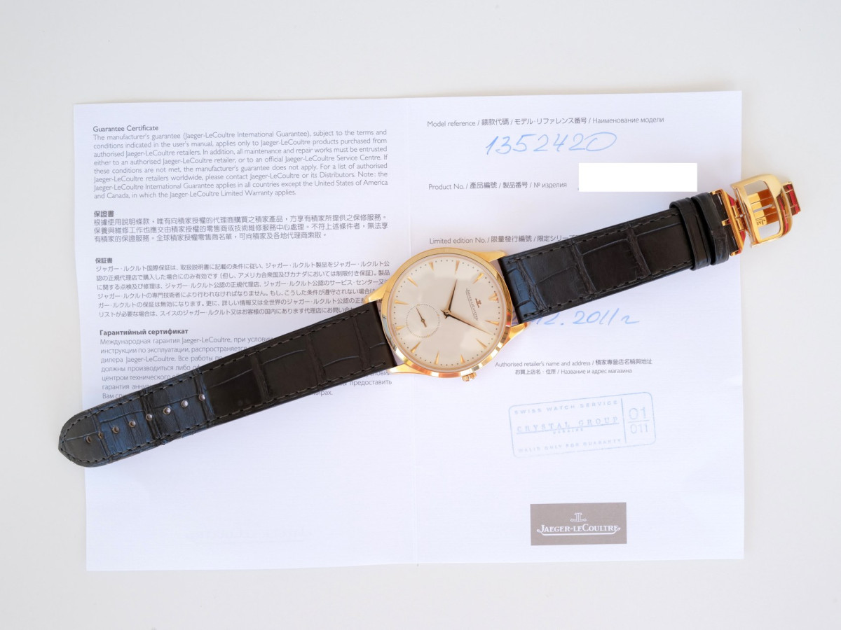 Швейцарские часы Jaeger LeCoultre Master Grand Ultra Thin 18K Rose Gold 40