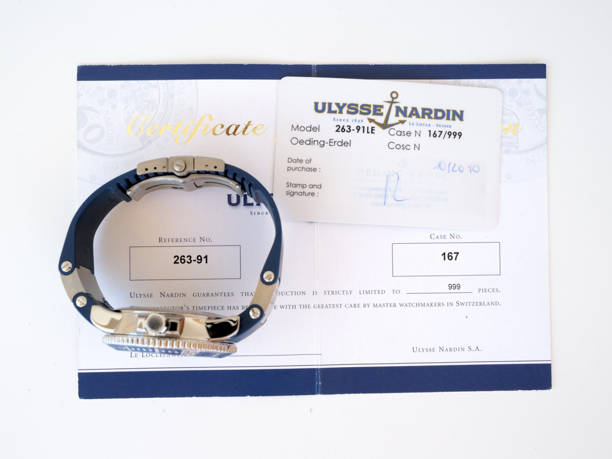 Швейцарський годинник Ulysse Nardin Maxi Marine Titanium Diver Hammerhead Shark Limited Edition 45