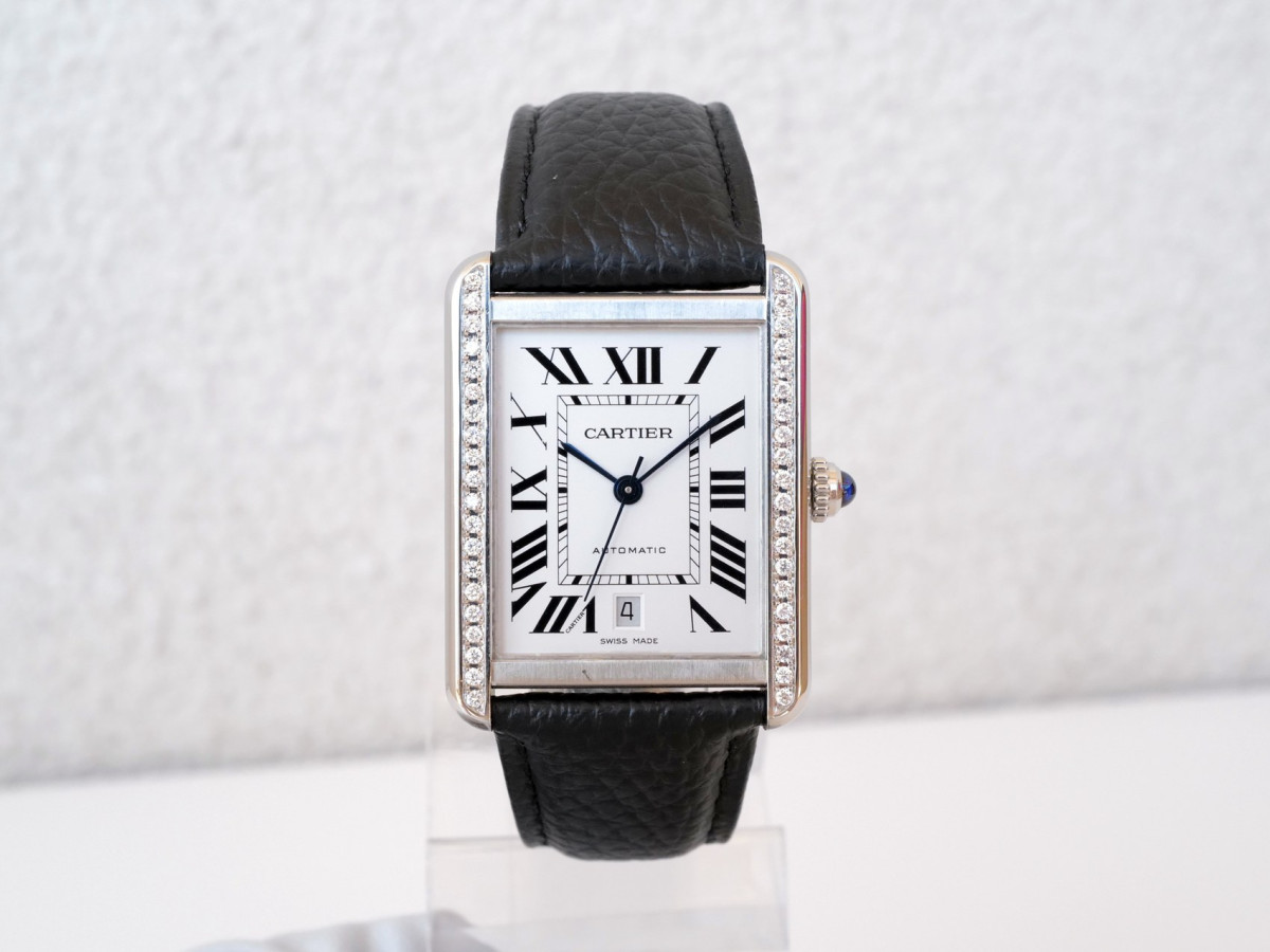 Швейцарские часы Cartier Tank Solo XL Automatic Diamonds