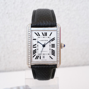 Швейцарские часы Cartier Tank Solo XL Automatic Diamonds