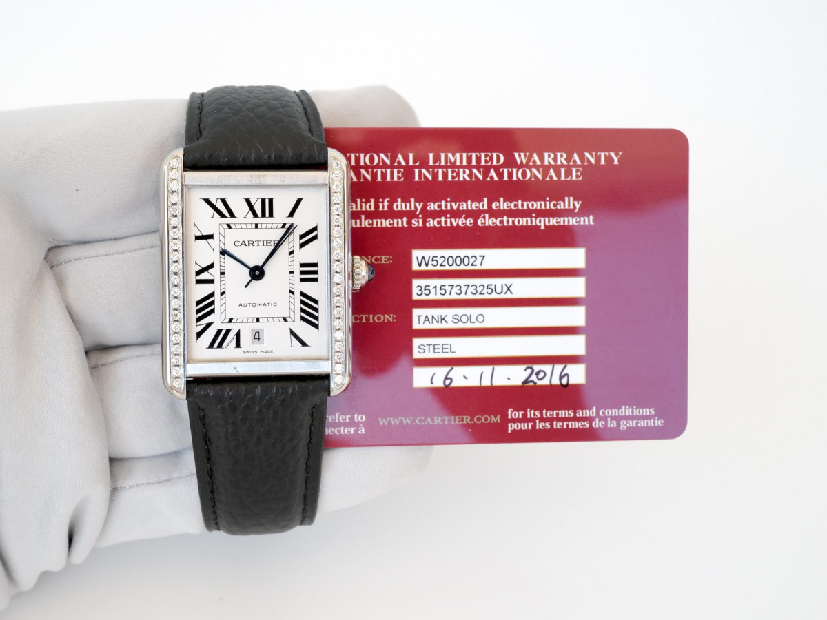 Швейцарские часы Cartier Tank Solo XL Automatic Diamonds