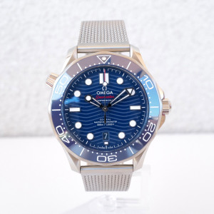 Швейцарские часы Omega Seamaster Diver 300M Blue Dial 42
