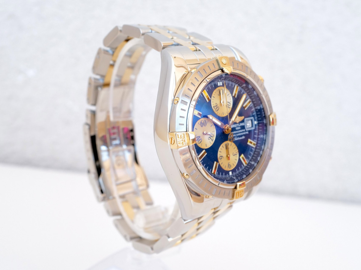 Швейцарские часы Breitling Chronomat Evolution Blue Dial 44