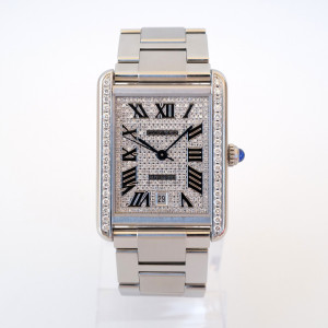 Швейцарские часы Cartier Tank Solo XL Automatic Diamond Set