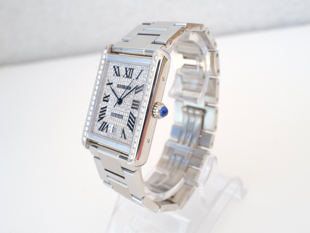Швейцарские часы Cartier Tank Solo XL Automatic Diamond Set