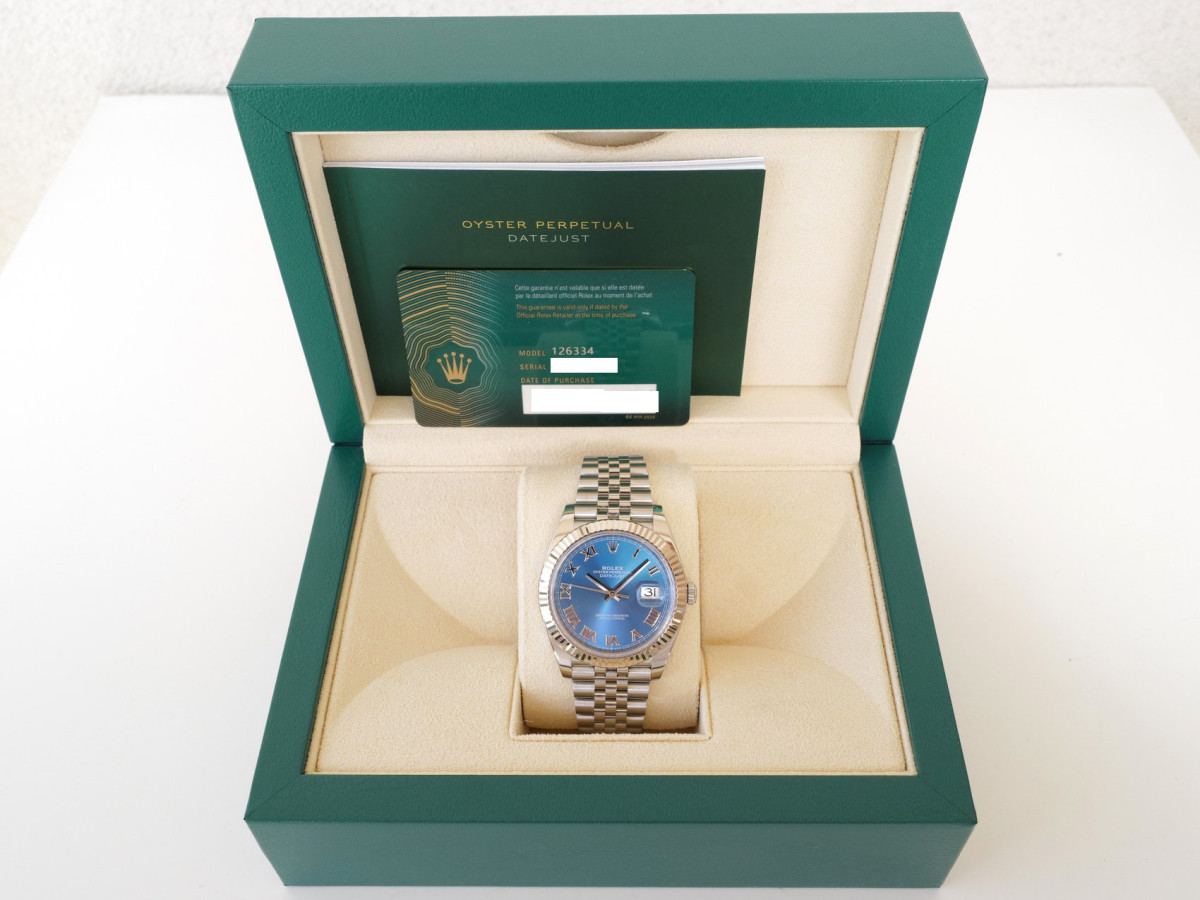 Швейцарские часы Rolex Datejust 41 Blue Roman Dial Jubilee (2023)