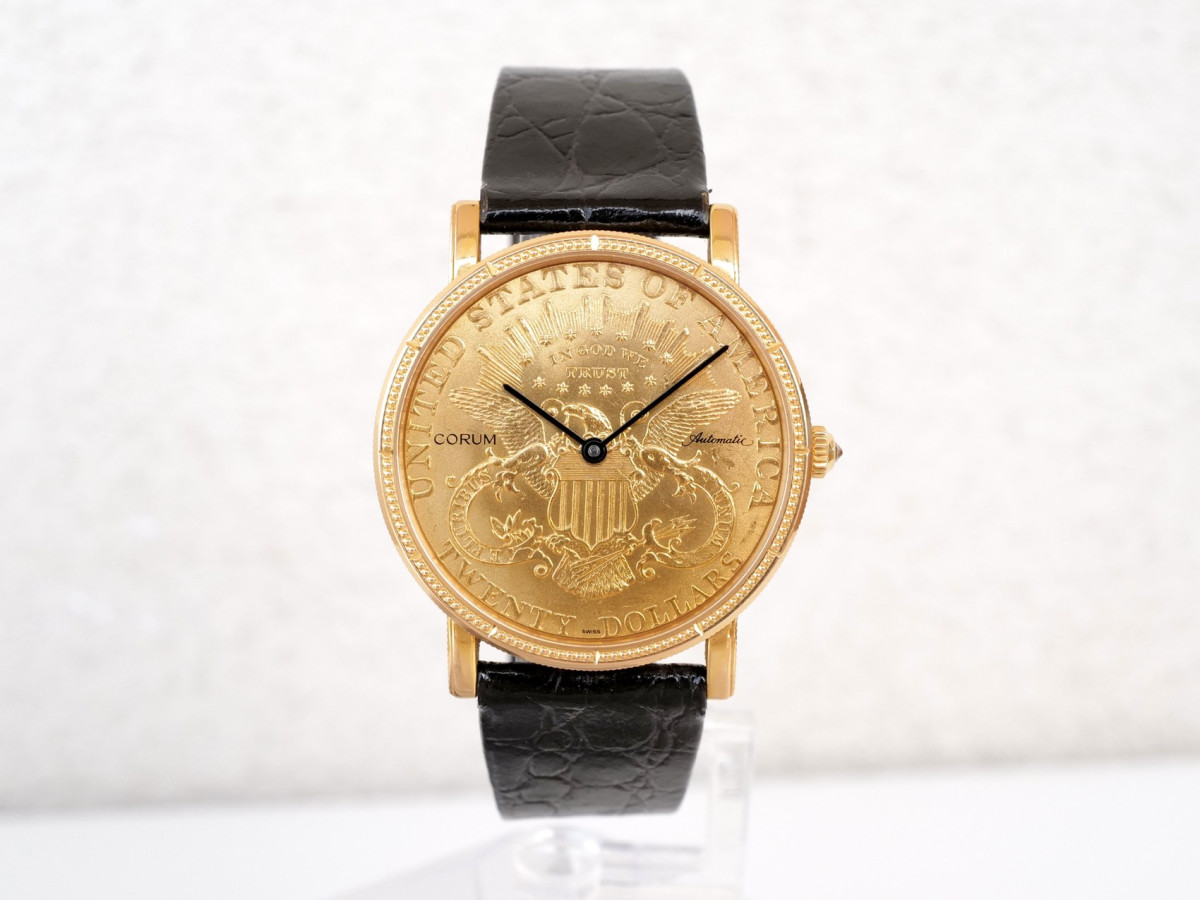 Швейцарские часы Corum Coin Twenty Dollar Heritage Liberty Double Eagle 22K Yellow Gold 35