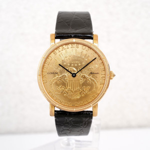 Швейцарские часы Corum Coin Twenty Dollar Heritage Liberty Double Eagle 22K Yellow Gold 35