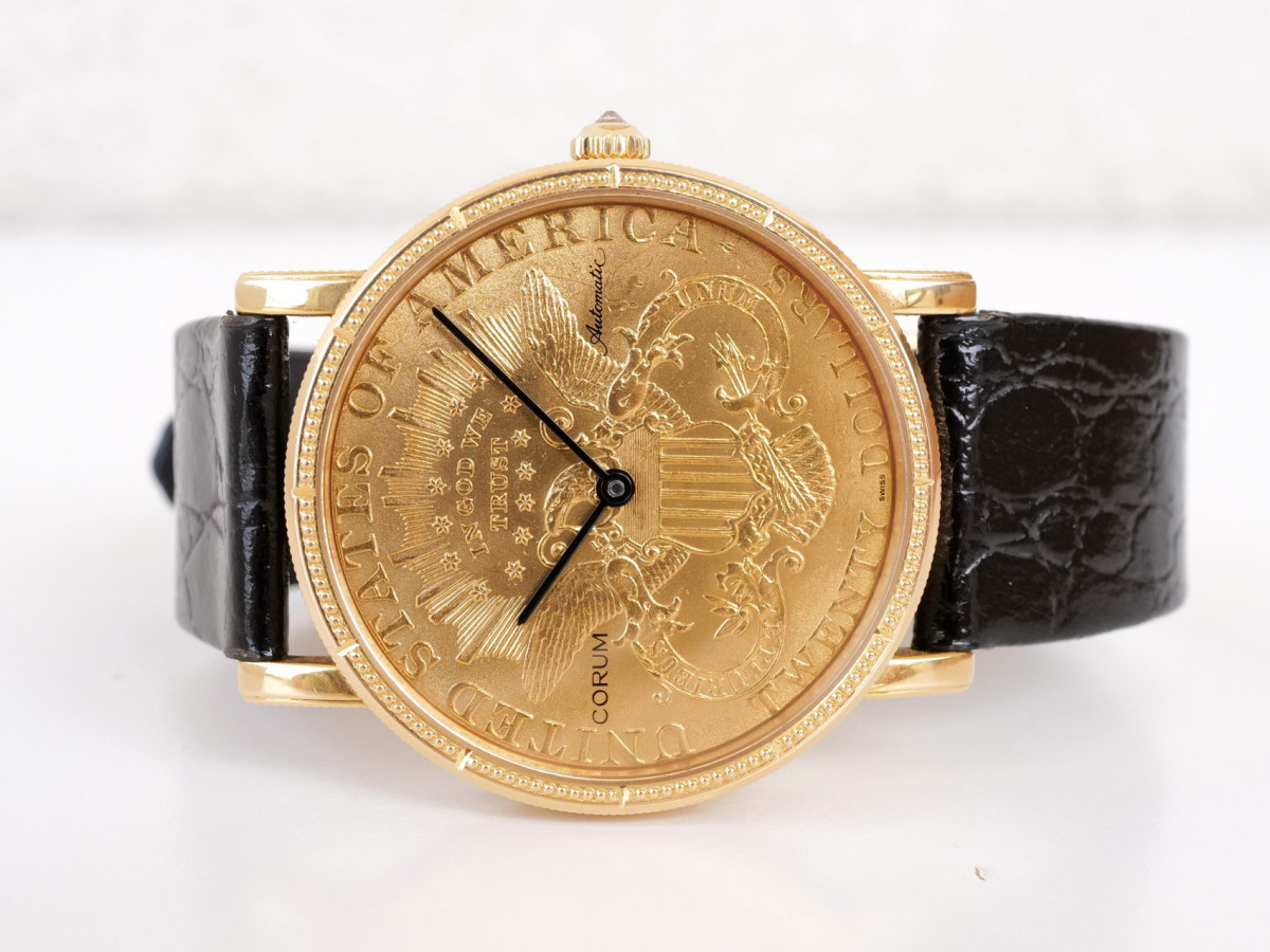 Швейцарские часы Corum Coin Twenty Dollar Heritage Liberty Double Eagle 22K Yellow Gold 35