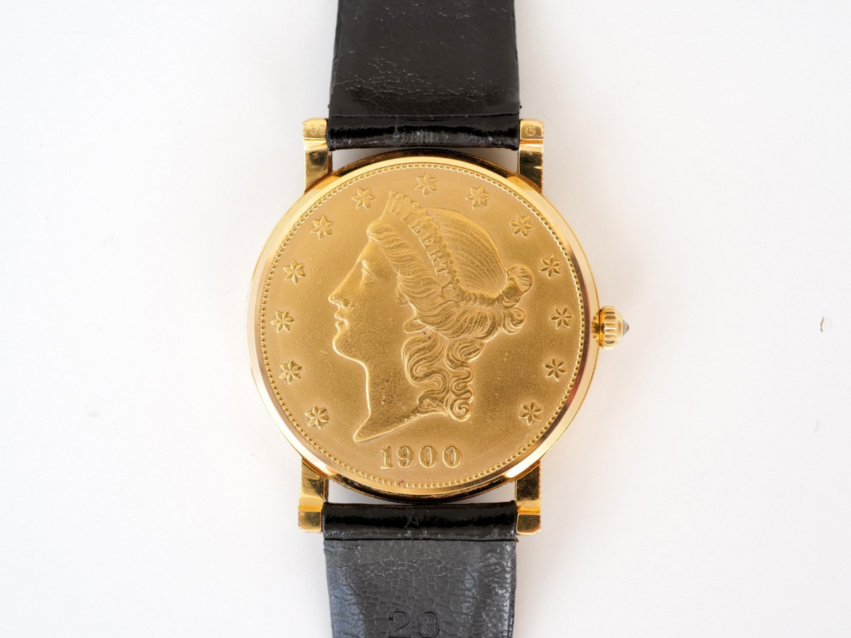 Швейцарские часы Corum Coin Twenty Dollar Heritage Liberty Double Eagle 22K Yellow Gold 35