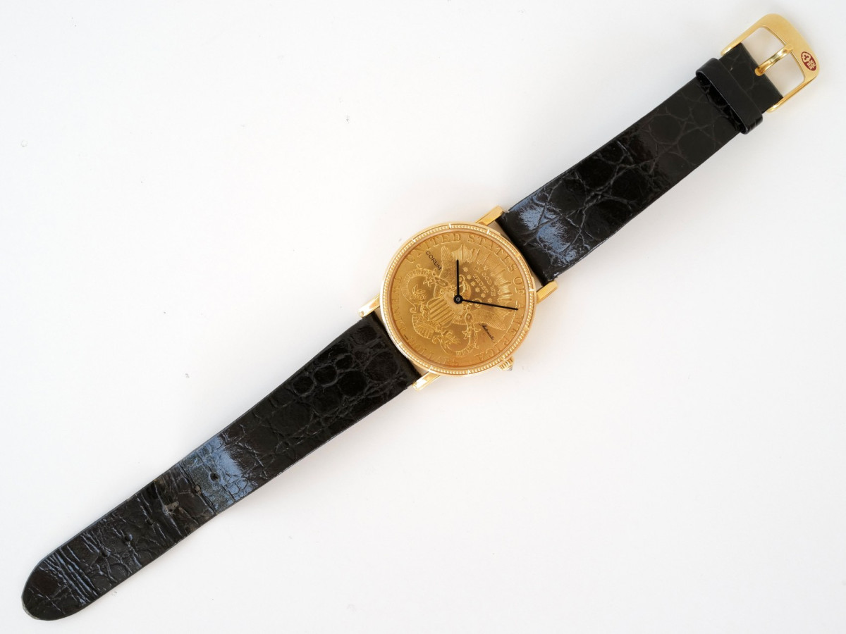 Швейцарские часы Corum Coin Twenty Dollar Heritage Liberty Double Eagle 22K Yellow Gold 35