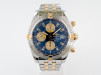 Швейцарские часы Breitling Chronomat Evolution Blue Dial Gold Steel 44