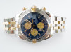 Швейцарские часы Breitling Chronomat Evolution Blue Dial Gold Steel 44