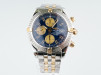 Швейцарские часы Breitling Chronomat Evolution Blue Dial Gold Steel 44