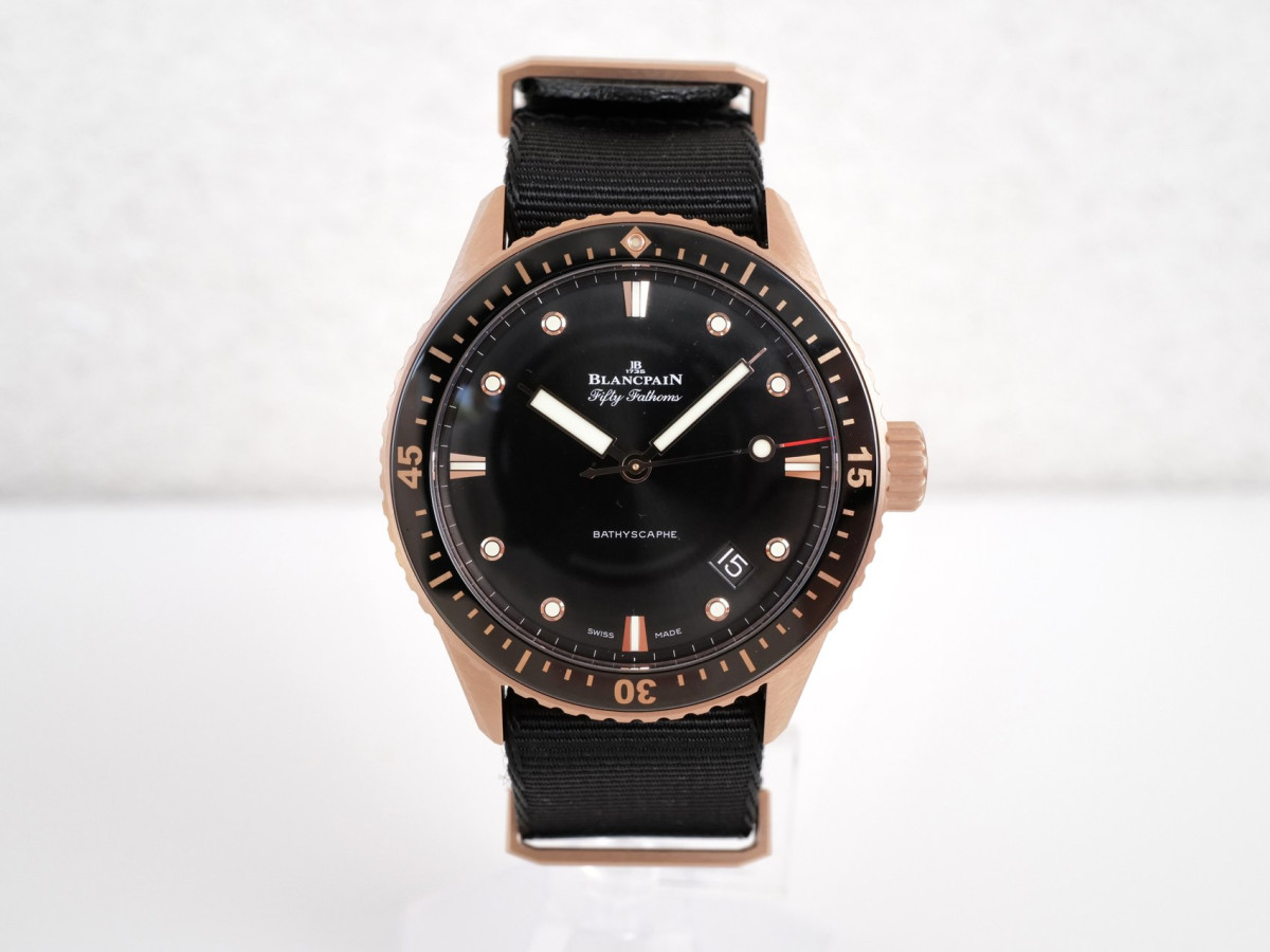 Swiss watch Blancpain Fifty Fathoms Bathyscaphe 18K Rose Gold 43 (2026)