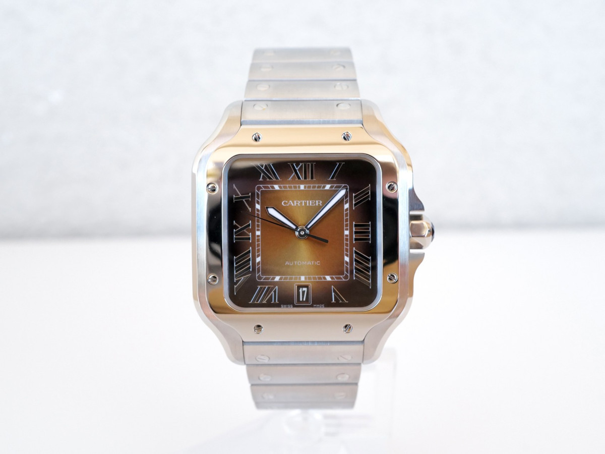 Swiss watch Cartier Santos Brown Tobacco Dial (2024)