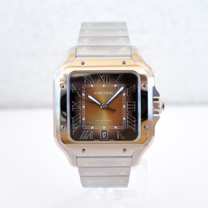 Swiss watch Cartier Santos Brown Tobacco Dial (2024)