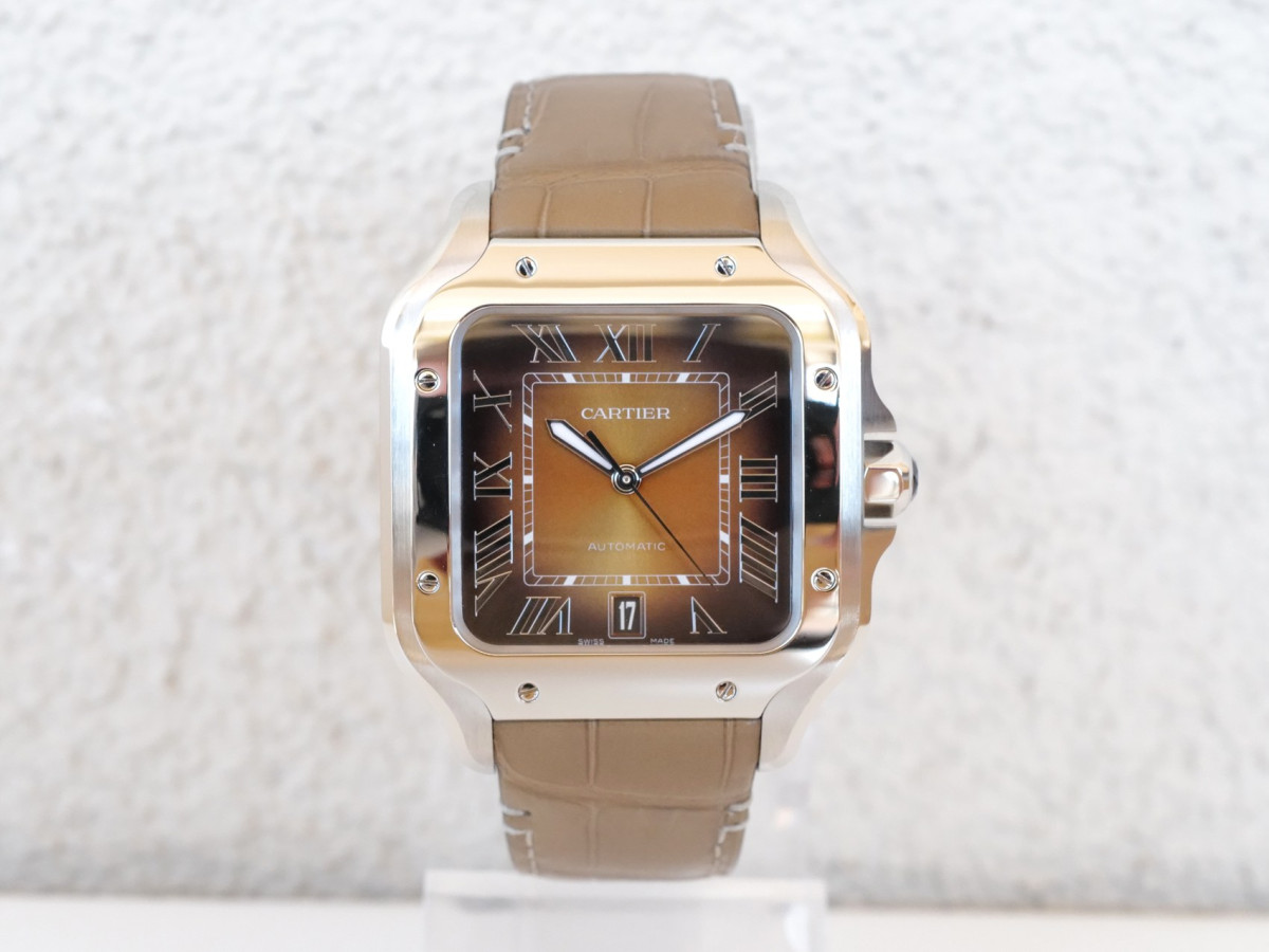 Swiss watch Cartier Santos Brown Tobacco Dial (2024)