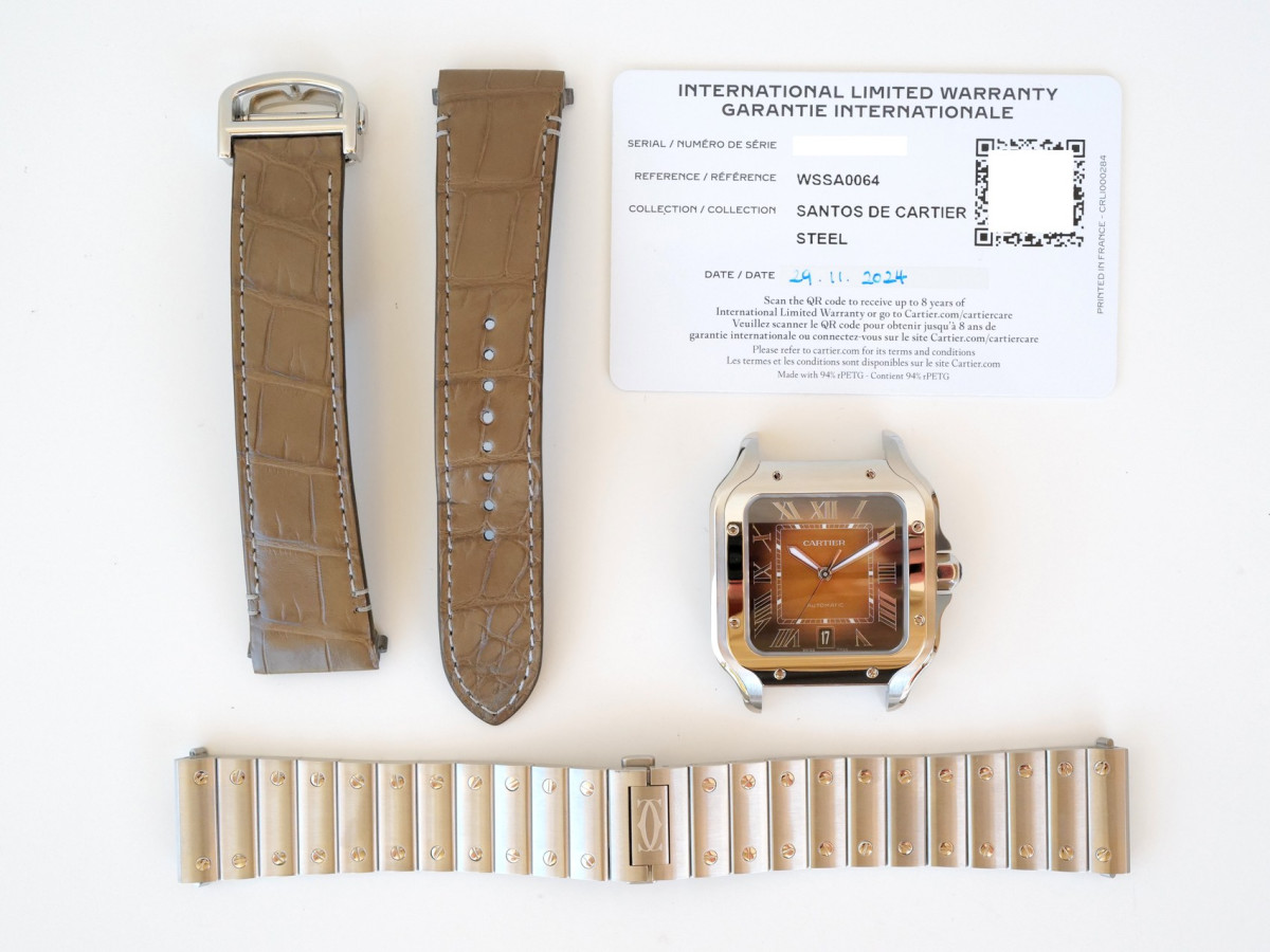 Swiss watch Cartier Santos Brown Tobacco Dial (2024)