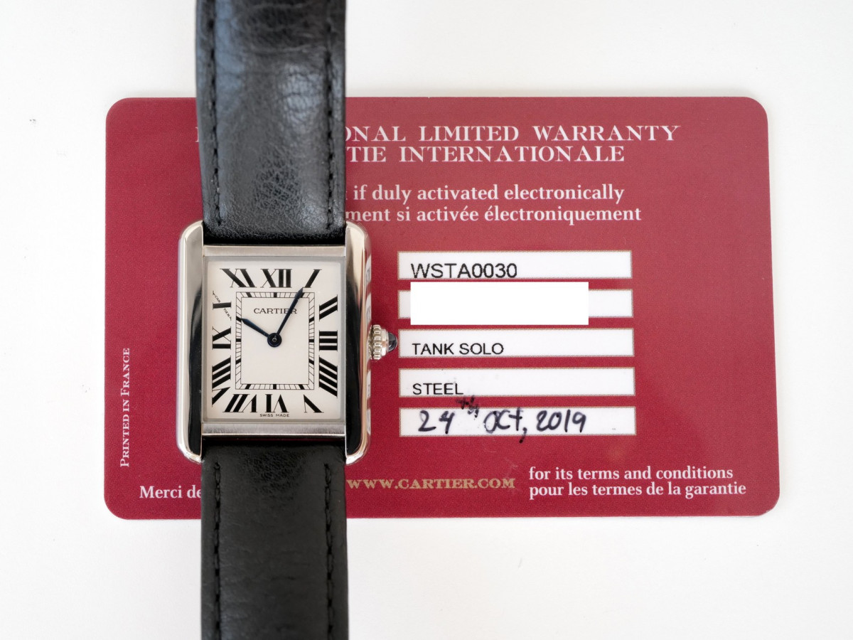 Swiss watch Cartier Tank Solo Quartz