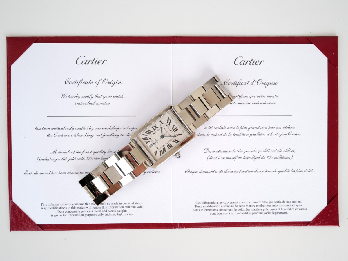 Swiss watch Cartier Tank Solo XL Automatic White Dial