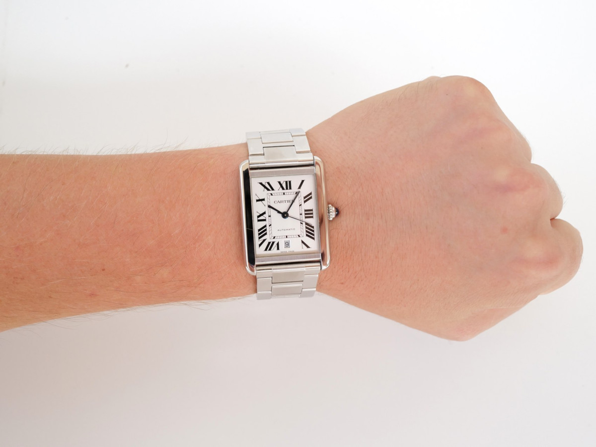 Swiss watch Cartier Tank Solo XL Automatic White Dial