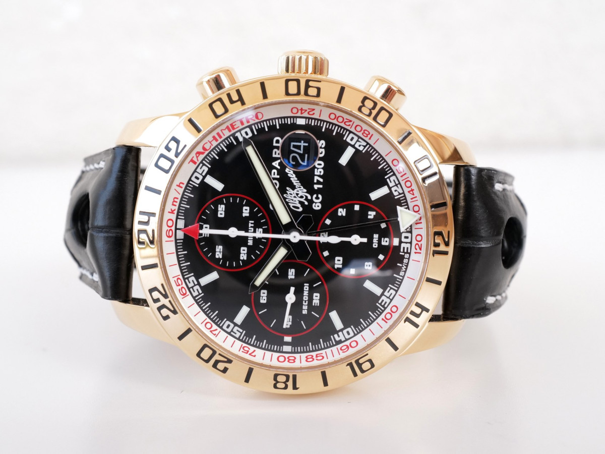 Swiss watch Chopard Mille Miglia GMT Alfa Romeo Limited Edition 18K Rose Gold 42