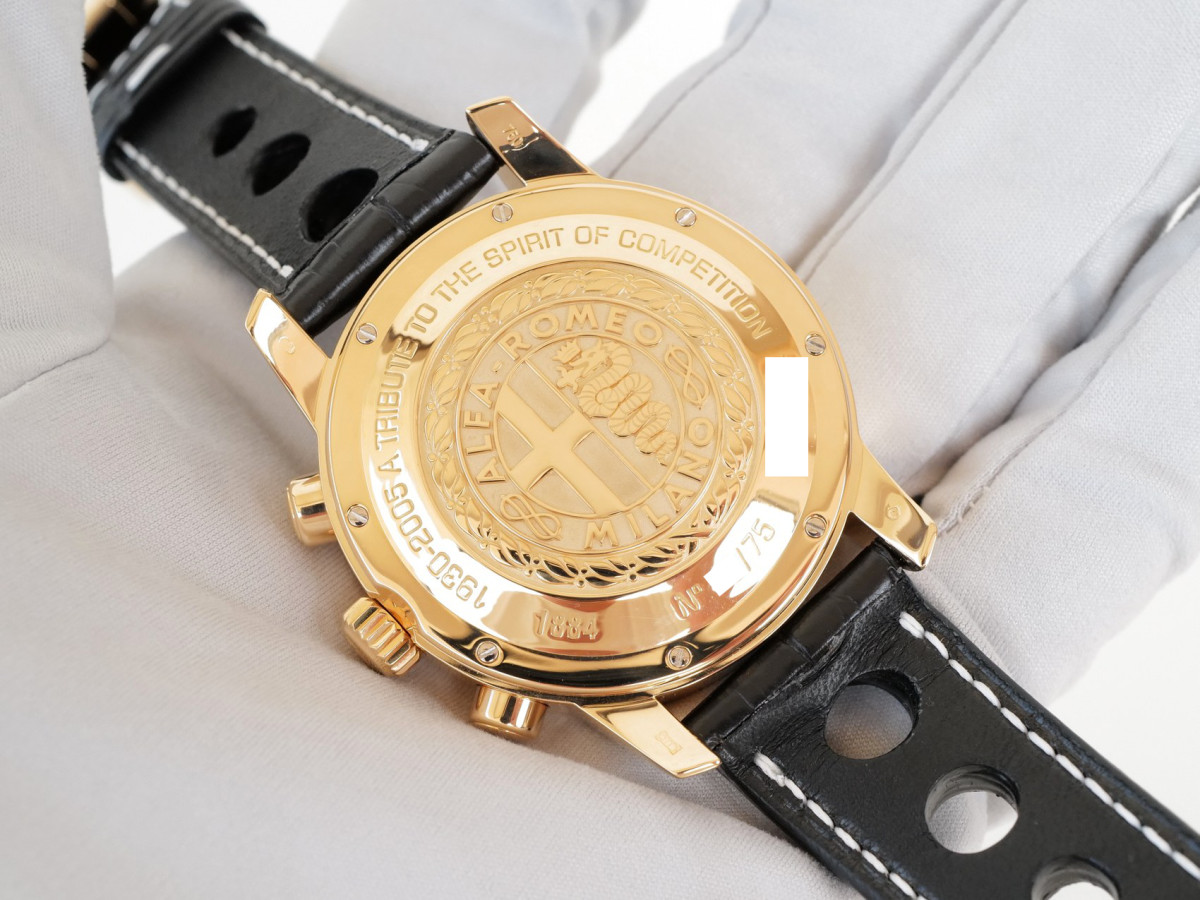 Swiss watch Chopard Mille Miglia GMT Alfa Romeo Limited Edition 18K Rose Gold 42