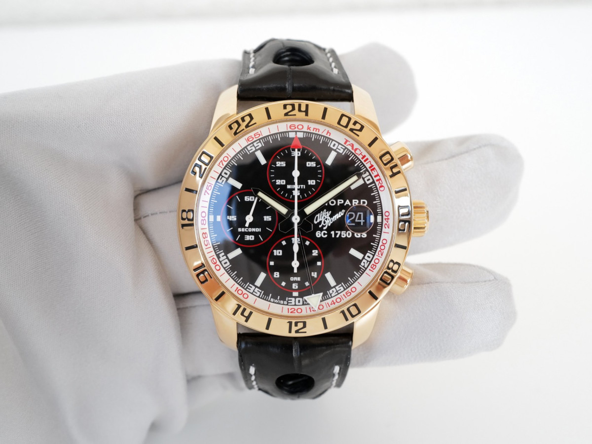 Swiss watch Chopard Mille Miglia GMT Alfa Romeo Limited Edition 18K Rose Gold 42