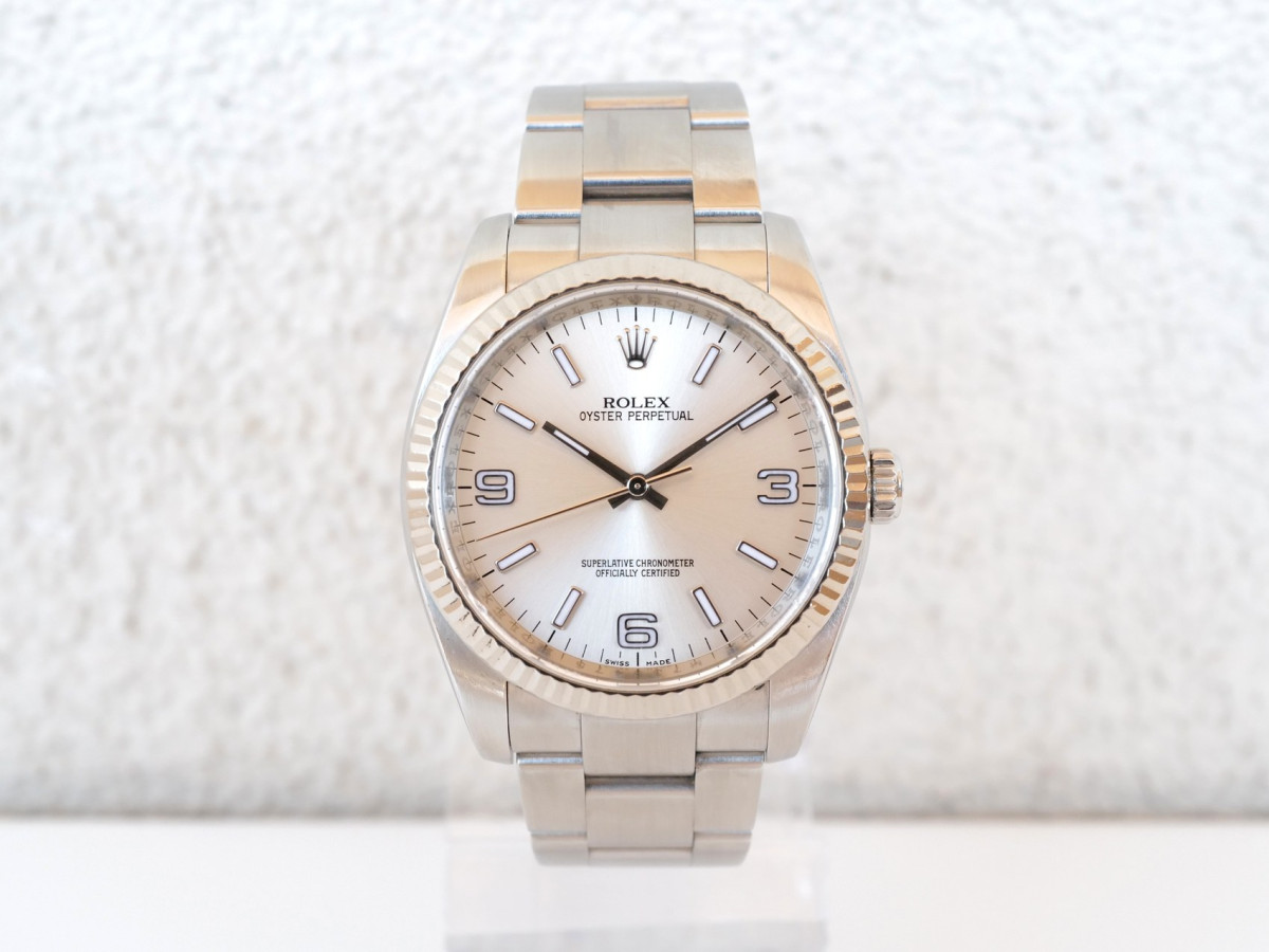 Швейцарський годинник Rolex Oyster Perpetual 36 Silver Dial