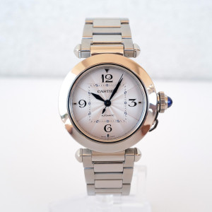 Швейцарський годинник Cartier Pasha Automatic Silver Dial 35
