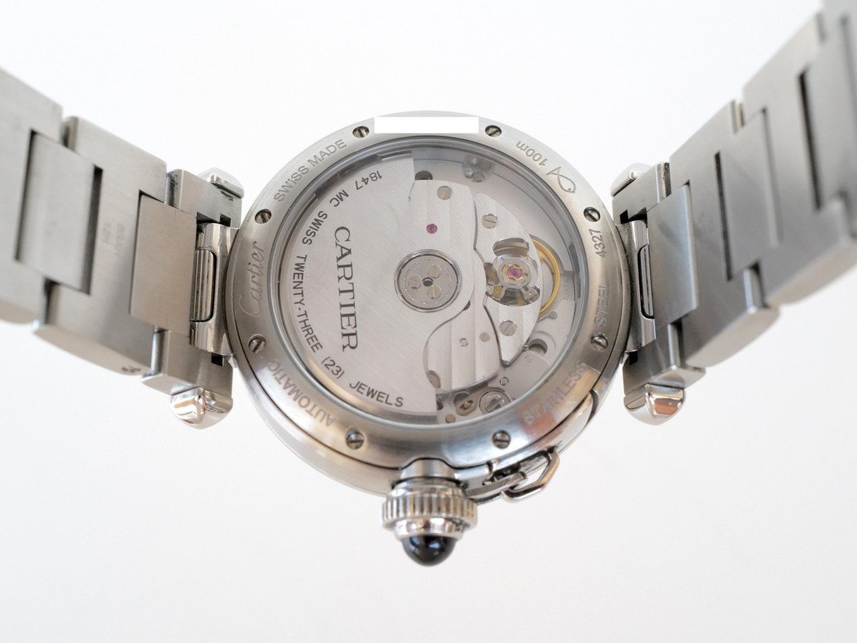Швейцарський годинник Cartier Pasha Automatic Silver Dial 35