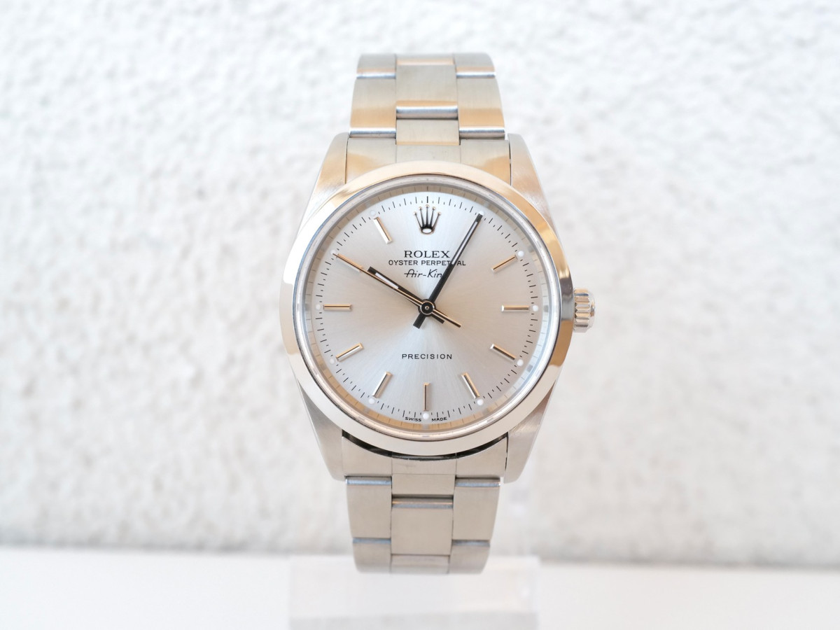 Швейцарський годинник Rolex Air King 34 Silver Dial Steel Automatic