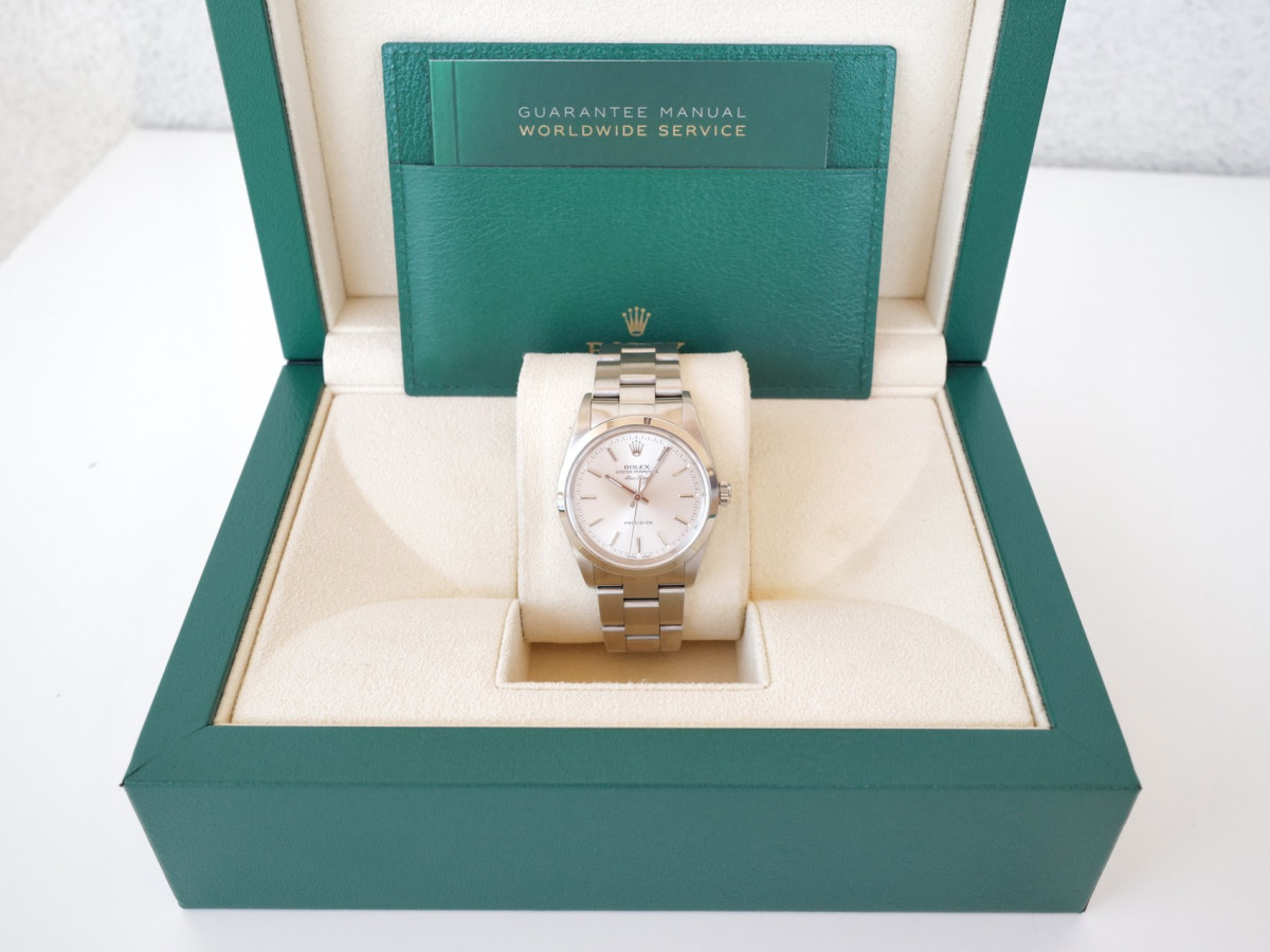 Швейцарський годинник Rolex Air King 34 Silver Dial Steel Automatic