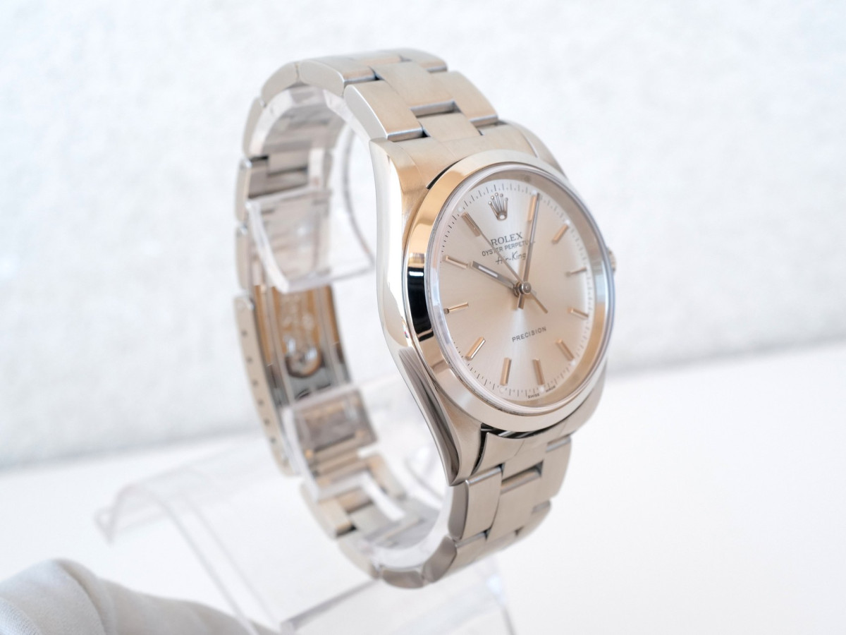 Швейцарський годинник Rolex Air King 34 Silver Dial Steel Automatic