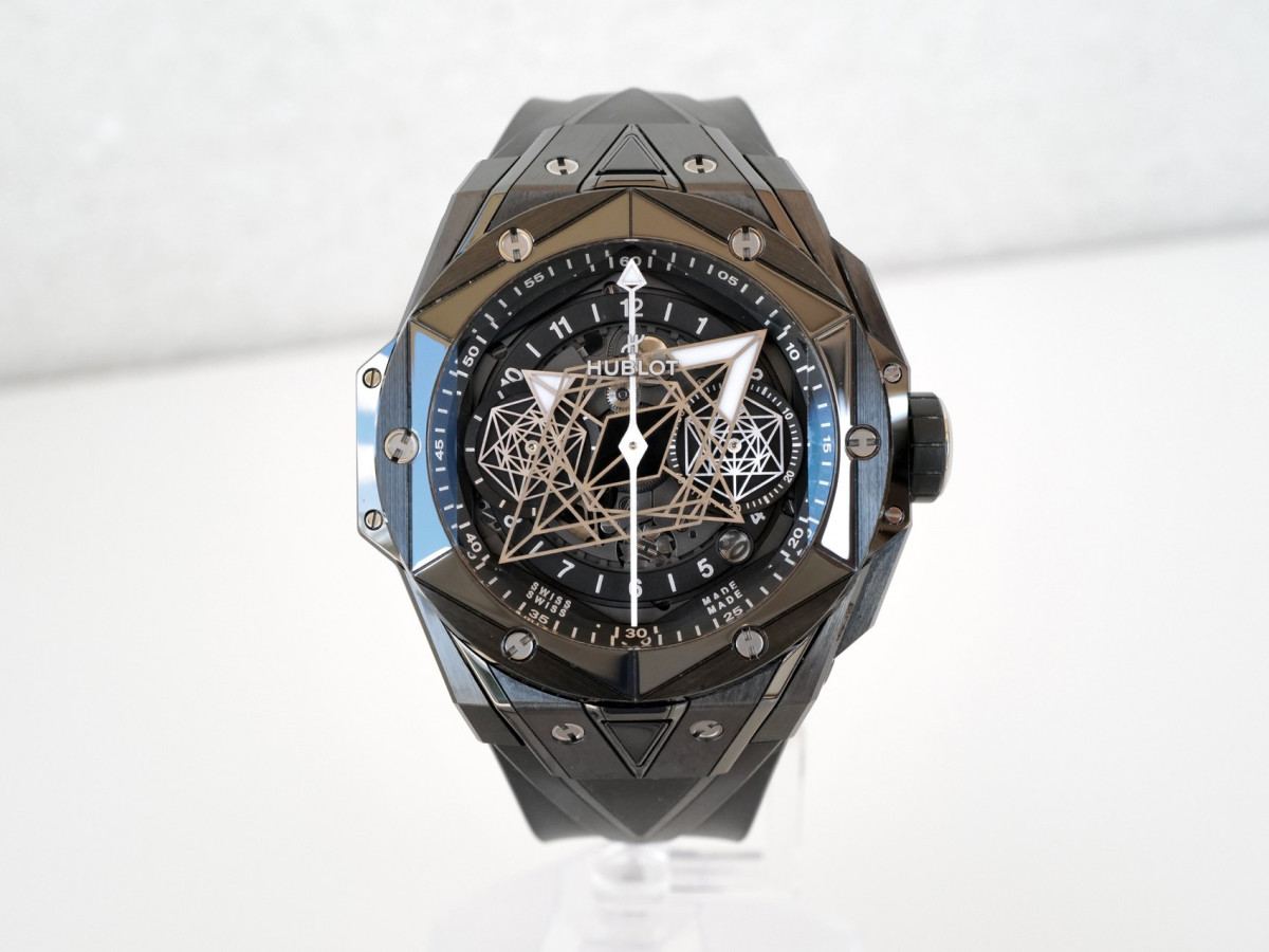 Швейцарський годинник Hublot Big Bang Sang Bleu II Black Magic Ceramic 45