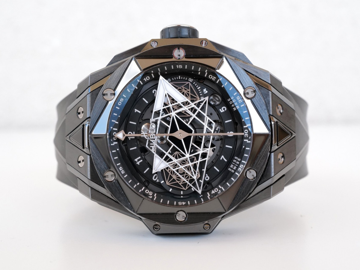 Швейцарський годинник Hublot Big Bang Sang Bleu II Black Magic Ceramic 45