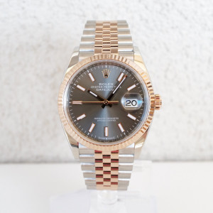 Швейцарские часы Rolex Datejust 36 Jubilee Steel 18K Rose Gold Rhodium Dial (2024)