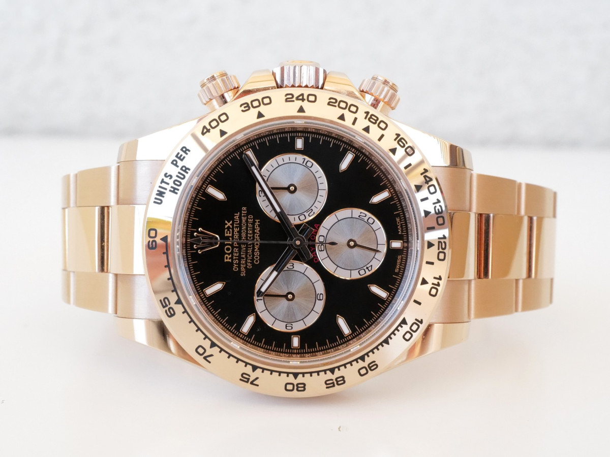 Швейцарские часы Rolex Cosmograph Daytona 18K Rose Gold Black Dial