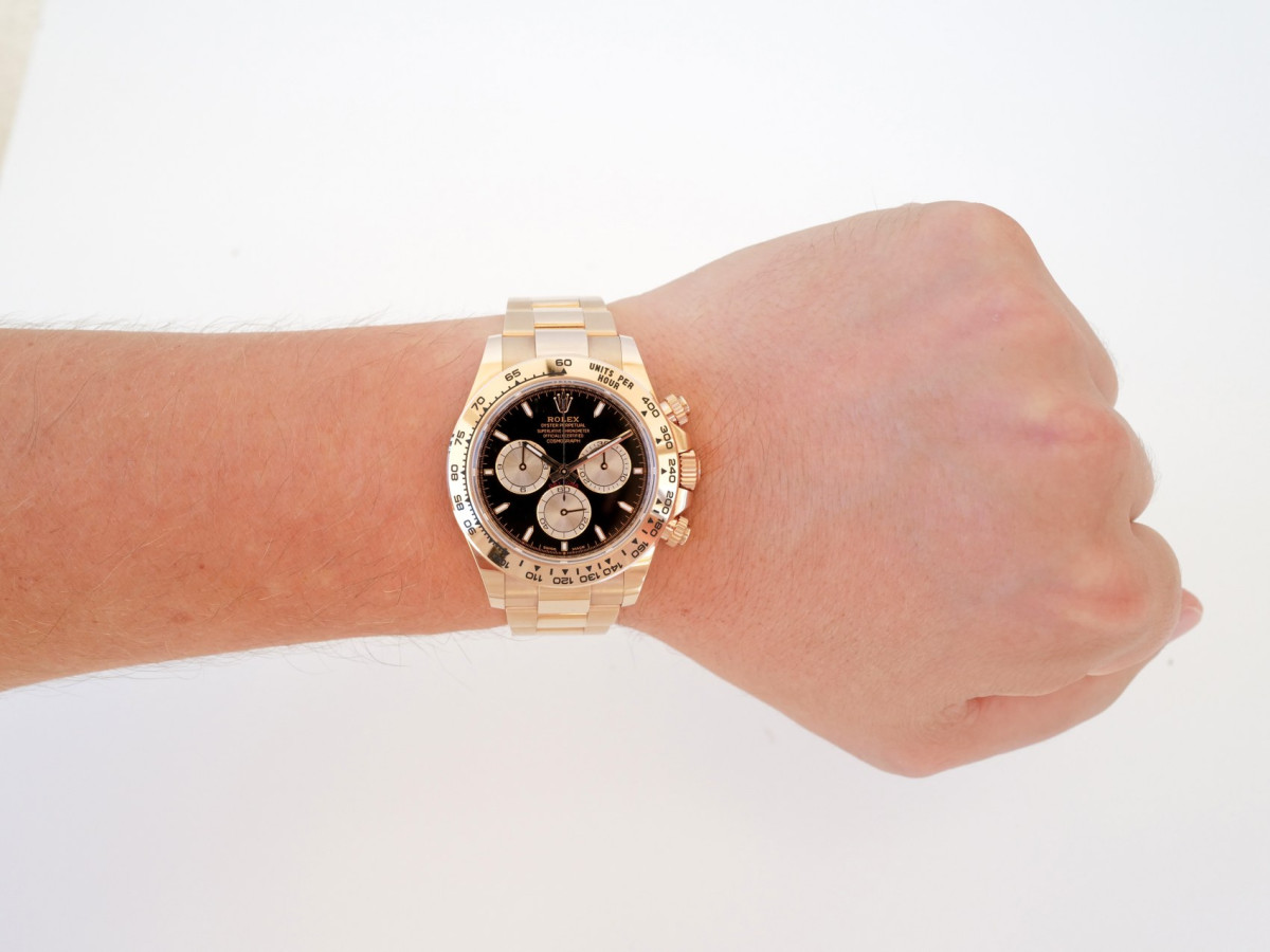 Швейцарские часы Rolex Cosmograph Daytona 18K Rose Gold Black Dial
