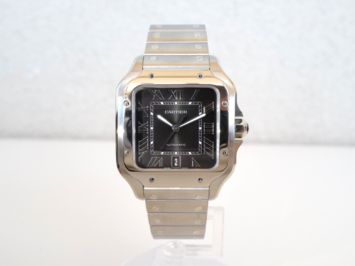 Швейцарские часы Cartier Santos Large Green Dial (2024)