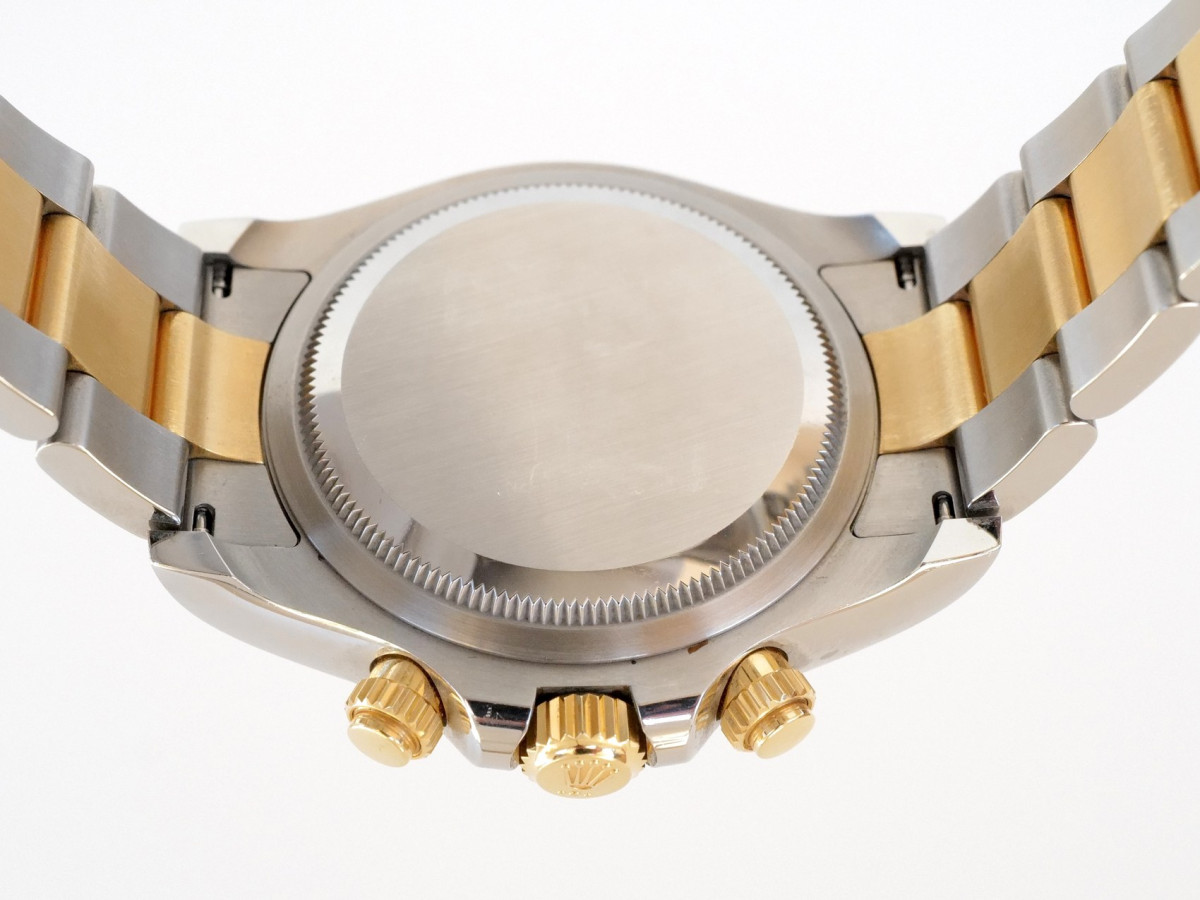 Швейцарские часы Rolex Cosmograph Daytona 18K Yellow Gold Steel White Dial 40