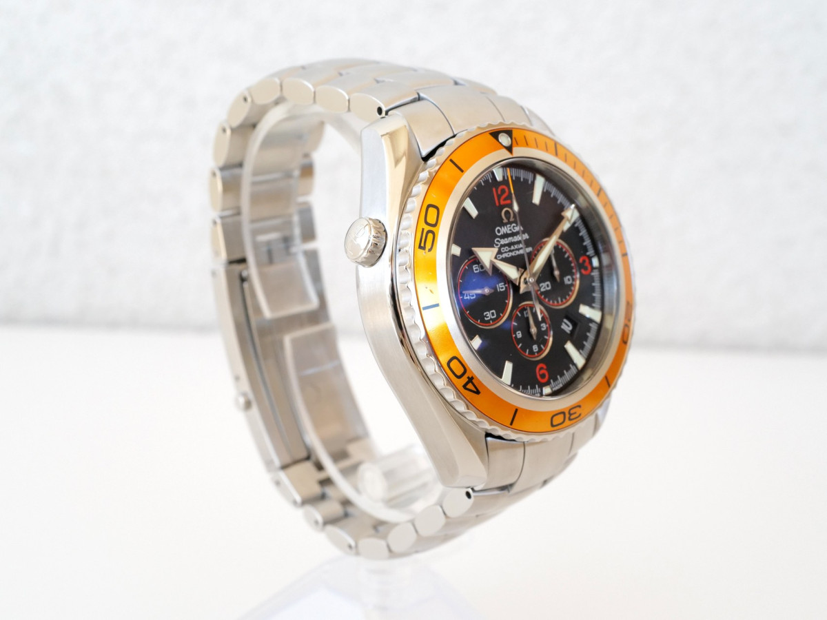 Швейцарские часы Omega Seamaster Planet Ocean 600M Chronograph 46 Orange Black Dial