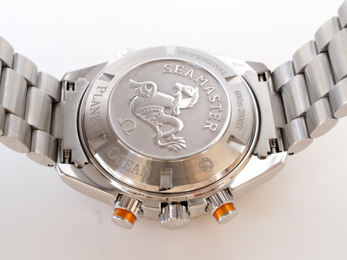 Швейцарские часы Omega Seamaster Planet Ocean 600M Chronograph 46 Orange Black Dial