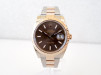 Швейцарские часы Rolex Datejust 41 Oyster Steel 18K Rose Gold Chocolate Brown Dial (02.2021)