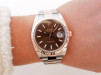 Швейцарские часы Rolex Datejust 41 Oyster Steel 18K Rose Gold Chocolate Brown Dial (02.2021)